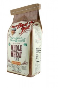 Bob's Red Mill Organic Whole Wheat Flour, 5-Pound (Pack of 4)