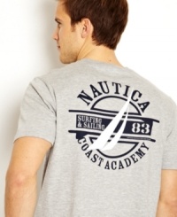 Salute summer in style with this graphic t-shirt from Nautica.