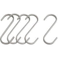 Butcher Hanging Hook (S-Hook) 2.75in (7cm) 5-Pack Stainless