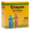 Bandages, Crayon Strips, Adhesive, 100/BX