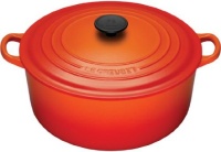 Le Creuset Enameled Cast-Iron 7-1/4-Quart Round French Oven, Flame