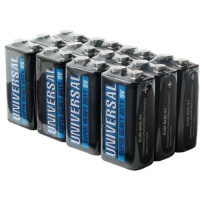 UNIVERSAL BATTERY D5326/D5926 Super Heavy-Duty Battery Value Box (9V 12-pk)