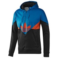 Adidas Originals Men's Colorado Half Zip Hoodie Pullover Sweatshirt-Blue