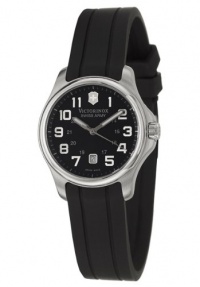 Victorinox Swiss Army Black Rubber Band Black Dial - Women's Watch 241367