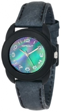 Sprout Women's ST1020JMBKBK Eco-Friendly Corn Resin and Black Tyvek Strap Watch