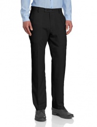 Kenneth Cole Reaction Men's Subtle Herringbone Modern Fit Flat Front Dress Pant