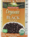 Westbrae Natural Vegetarian Organic Black Beans, 15 Ounce Cans (Pack of 12)