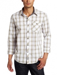 Calvin Klein Jeans Men's Long Sleeve Pocket Plaid Woven Shirt