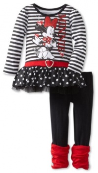 Disney Girls 2-6X 2 Piece Minnie Mouse Oh My Legging Set