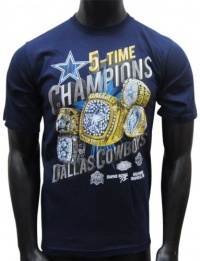 Dallas Cowboys Navy Ring Slant T-Shirt