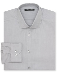 Solidify your workday wardrobe with a masterfully modern dress shirt from Theory, rendered in crisp cotton with a bit of spandex for a truer fit.