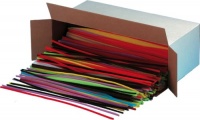 Charles Leonard Inc. Chenille Stems in Class Packs, 4 mm x 12 Inches, Assorted Colors, 1000 per Box (65490)