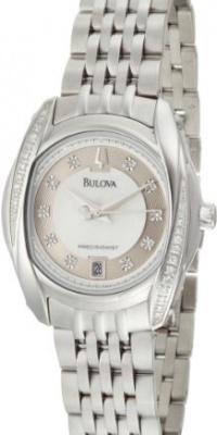 Bulova Women's 96R141 Precisionist Tanglewood Diamond Steel Bracelet Watch