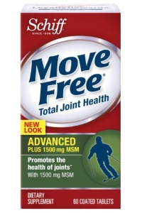 Move Free Advanced Plus MSM Joint Supplement with Glucosamine, Chondroitin, Hyaluronic Acid and MSM, 60 Count