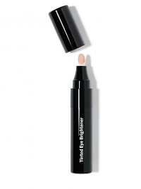 Bobbi's Tinted Eye Brightener, now in a portable pen, so there's no need to pack a separate brush. With just a quick twist and a click, you can apply this lightweight concealer to instantly brighten under-eye circles and refresh your makeup. 