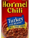 Hormel Turkey Chili with Beans, 98% Fat Free, 15-Ounce (Pack of 6)