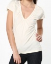 Ralph Lauren Womens Cream Knit Top In Large