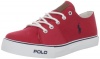 Polo Ralph Lauren Kids Cantor Lace-Up Sneaker (Toddler/Little Kid/Big Kid),Red,2 M US Little Kid