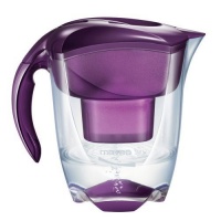 Mavea Elemaris XL Water Filtration Pitcher, Eggplant ( Multi-Pack)