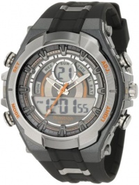 Armitron Men's 204589ORGY Analog-Digital Multi-Function Gray and Black Sport Watch