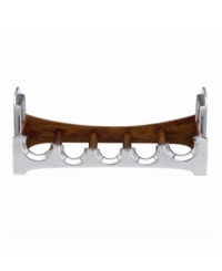 At once graceful and modern, the Classic Fjord wine rack from Dansk reflects impeccable taste. Gleaming metal contrasts richly grained wood, organizing bottles of red and white in chic style. (Clearance)