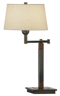 Robert Abbey Wonton Collection Bronze Swing Arm Table Lamp