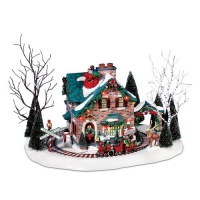 Department 56 Christmas Lane Series Animated Snow Village, Santa's Wonderland House