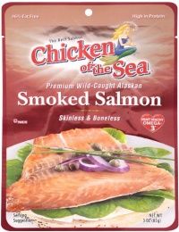 Chicken of the Sea Pacific Smoked Salmon Pouch, 3-Ounce Pouches (Pack of 12)