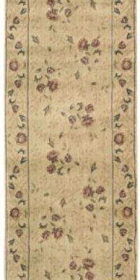 Nourison Zanibar Vines of Flowers Ivory 2.3-Feet by 8-Feet Polyacrylic Runner Rug