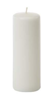 WILTON 8 White Unscented Pillar UNITY Candle