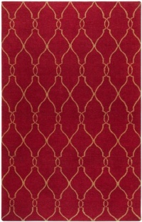 Area Rug 5x8 Rectangle Transitional Brick Color - Surya Fallon Rug from RugPal