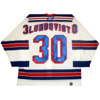 Steiner Sports NHL New York Rangers Henrik Lundqvist Authentic White New York Rangers Jersey