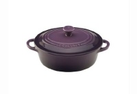 Le Creuset Stoneware 12-Ounce Mini Oval Cocotte, Cassis