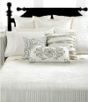 Martha Stewart Shimmer King Quilted Coverlet Shimmer (Ivory/Gray)