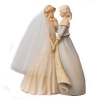 Enesco Foundations Mother and Bride Figurine, 9-Inch