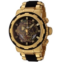 Invicta Men's 6662 Reserve Collection Chronograph 18k Gold-Plated and Black Watch