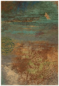 Artois Avion Teal Rug Rug Size: 2'4 x 4'8