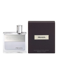 The first men's fragrance from Prada. A magnetic amber that is daring and fresh, yet abstract and mysterious.