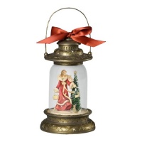 Enesco Heart of Christmas Angel Light from Gregg Gifted Lantern, 9.25-Inch