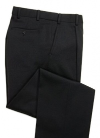 Knightsbridge Comfort Wool Mens Dress Pants, Expandable Waist, Single Pleat