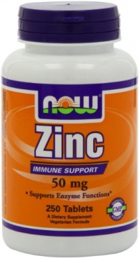 Now Foods Zinc Gluconate 50mg Tablets, 250-Count