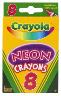 Crayola Neon Crayons, 8 Count