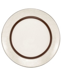 A universal favorite, the Lucia bread and butter plate combines a modern shape and classic style. Earthy stoneware with a crackle effect and lustrous metallic glaze brings easy sophistication to casual settings. By Niels Refsgaad for Dansk.