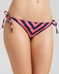 Bump, set, spike! This seventies-inspired bikini from Ella Moss features graphic sporty stripes perfectly suited for a game of beach volleyball.