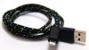 Black 3ft 8 pin to USB Braided High Quality Durable Charging / Data Sync Cable fits iPhone 5