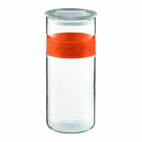 Bodum Presso 85-Ounce  Glass Storage Jar, Orange