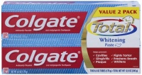 Colgate Total Whitening Toothpaste Twin Pack, 6-Ounce