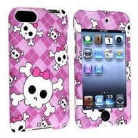 eForCity Snap-On Case for iPod touch 2G/3G (Light Purple/Cute Skull)