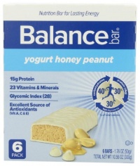 Balance Bar, Yogurt Honey Peanut, 6 - 1.76 oz Bars per Box