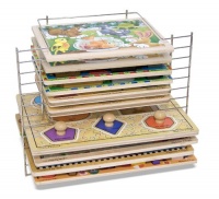 Melissa & Doug Deluxe Wire Puzzle Rack